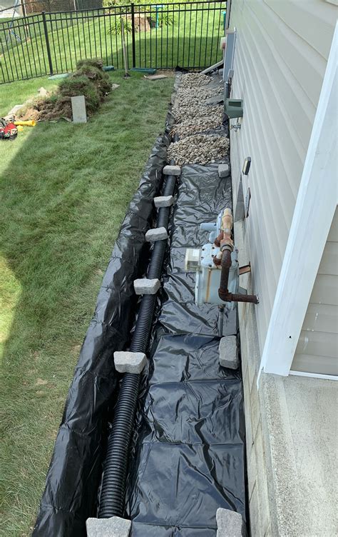 diy french drain installation